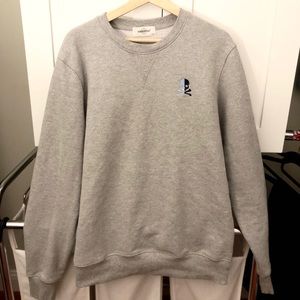 SoulCycle Grey Sweater w/ Embroidered Skull